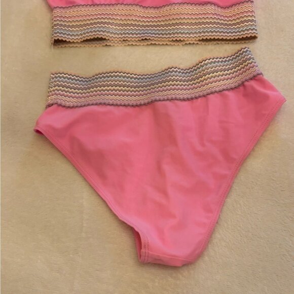 BARBIE PINK WITH MULTI COLOR BAND SZ SMALL - Picture 5 of 6